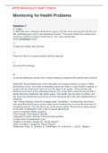 NR305 Monitoring for Health Problems latest
