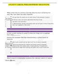 ANCIENT GREEK PHILOSOPHERS MILESTONE 1&lpar;solution&rpar; 100&percnt; correct&period;