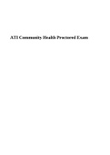 ATI Community Health Proctored Exam
