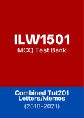 ILW1501 - MCQ Test Bank (2022)