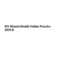 RN Mental Health Online Practice 2019 B.