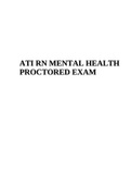NURSING RN Mental HEALTH Proctored Exam 2021