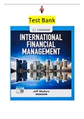 Test Bank for Finance - International Corporate Finance 14th Edition Jeff MaduraTest Bank