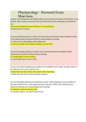 Pharmacology - Proctored Exam&period; Must have&period;
