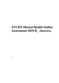 ATI RN Mental Health Online Practice B 2019