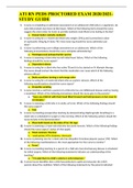   ATI RN PEDS PROCTORED EXAM 2020&sol;2021-STUDY GUIDE