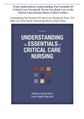 Exam &lpar;elaborations&rpar; Understanding The Essentials Of Critical Care Nursing By Perrin Test Bank Care of the Patient Experiencing Shock or Heart Failure