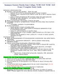 Summary Eastern Florida State College; NURC1143/ NURC 1143 Exam 3 Complete Study Guide