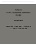 TEST BANK PHARMACOLOGY AND THE NURSING PROCESS 9TH EDITION LINDA LANE LILLEY, SHELLY RAINFORTH COLLINS, JULIE S. SNYDER