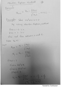 class notes for newton raphson method (numerical analysis)