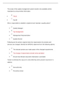 STRATEGIC MANAGEMENT EXAM REVIEW QUESIONS WITH CORRECT ANSWERS BEST REVISION GUIDE