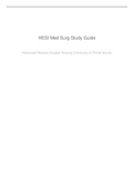 Hesi Med Surg Study Guide - Hematemesis Information Nursing Processes