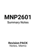MNP2601 - Notes (Summary) 