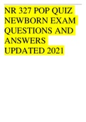 NR 327 Pregnancy Complications Quiz Answered 2021 Exam (elaborations}