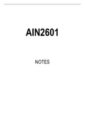 AIN2601 Summarised Study Notes
