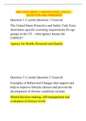 NSG 6002 WEEK 2 KNOWLEDGE CHECK &ndash; QUESTION AND ANSWERS 2020