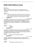 NURS 6630 Midterm Exam