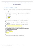 (Answered)Final Exam for: IS-1005: Public Assistance Alternative Procedures_ 2021