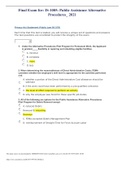 &lpar;Answered&rpar;Final Exam for&colon; IS-1005&colon; Public Assistance Alternative Procedures&lowbar; 2021