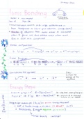 Chemical Bonding (lecture notes)