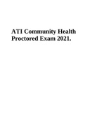 ATI Community Health Proctored Exam 2023, Community Health ATI Proctored Exam 2023.