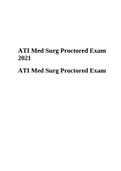 ATI Med Surg Proctored Exam 2021 ( 100% CORRECT ANSWERS)