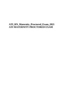 ATI RN Maternity Proctored Exam 2021 | ATI MATERNITY PROCTORED EXAM.