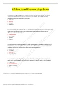ATI Proctored Pharmacology Exam 2021 (100% Solutions)/ (Detail Solutions and Resource for the test).