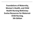 Maternal Child-Nursing 5th Edition by McKinney TEST BANK 2021