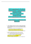 RN ATI Comprehensive Predictor Exam 2021&period;docx