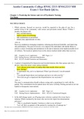 Austin Community College RNSG 2213&sol; RNSG2213 MH Exam 1 Test Bank Q&As&period;