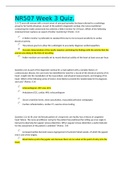 NR507 Week 3 Quiz&period;