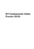 RN Fundamentals Online Practice 2019 A