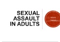 DD310 ‘Mad or Bad’ TMA 03 - Sexual Assault in Adults