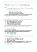 ATI Pediatric Proctor (Form C ped 3) (70/70 Questions)