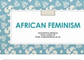African culture and African feminism perspectives in psychology 