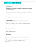 CWV 101 topic 5 Quiz&period;