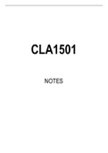 CLA1501 Summarised Study Notes