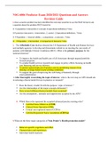 NSG 6006 Predictor Exam 2020&sol;2021 Questions and Answers Revision Guide