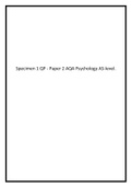 Specimen 1 QP - Paper 2 AQA Psychology AS-level