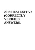 2019 HESI EXIT V2 &lpar;CORRECTLY VERIFIED ANSWERS&rpar;&period;