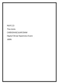 NUR 113 Tina Jones CARDIOVASCULAR EXAM Digital Clinical Experience Score 100&percnt;