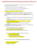 NSG 6006 Predictor Exam Questions and Answers 100&percnt; correct