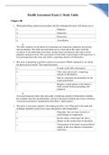 NURSING 2058 Health Assessment Exam 2 study guide graded A