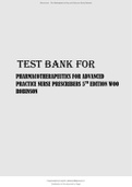TEST BANK FOR PHARMACOTHERAPEUTICS FOR ADVANCED PRACTICE NURSE PRESCRIBERS 5TH EDITION WOO ROBINSON ALL CHAPTERS