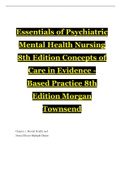 Essentials of Psychiatric Mental Health Nursing 8th Edition Concepts of Care in Evidence - Based Pra
