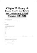 Chapter 02: History of Public Health and Public and Community Health Nursing 2021-2022