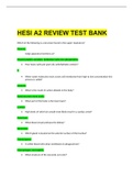 HESI A2 REVIEW TEST BANK, HESI A2 Anatomy and Physiology, HESI A2 Science, HESI A2 Grammar, HESI A2 Math’s, HESI A2 critical thinking, Latest 2020, A++ Guide.