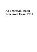 ATI Mental Health Proctored Exam 2019