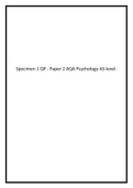 Specimen 1 QP - Paper 2 AQA Psychology AS-level